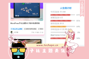 子比主题(zibll)侧边工具栏添加人生倒计时美化-技术猿资源站