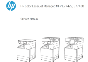 惠普 Color MFP E77422 E77428dn 彩色复印机中英文维修手册