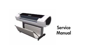 惠普 Designjet T1100 T1100ps T610 绘图仪英文维修手册