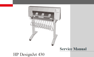 惠普 HP DesignJet 430 450C 455CA 绘图仪英文维修手册