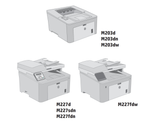 惠普 M203d M203dn M203dw M227d M227sdn M227fdn M227fdw 黑白激光打印机英文维修手册+故障排除手册