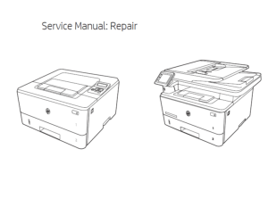 惠普 M304 M305 M404 M405 M329 M428 M429 黑白激光打印机英文维修手册+故障排除手册