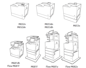 惠普 M652n M652dn M653dn M653dh M653x M681dh M681f M681z M682z 打印机英文维修手册+故障排除手册