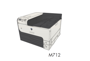 惠普 M712n M712dn M712xh 黑白激光打印机英文维修手册