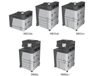 惠普 M855dn M855xh M855x+ M880z M880z+ 彩色激光打印机维修手册+故障排除手册