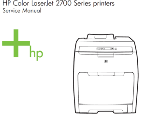 惠普Color LaserJet 2700英文维修手册