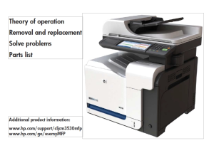 惠普Color LaserJet CM3530 MFP英文维修手册