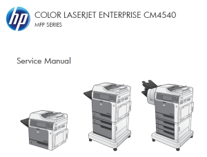 惠普Color LaserJet Enterprise CM4540 MFP英文维修手册