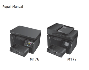 惠普Color Laserjet Pro M176 177中英文维修手册+故障排除手册