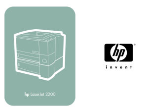 惠普HP 2200镭射打印机维修手册