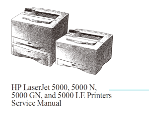 惠普HP LJ5000 维修手册(英文）