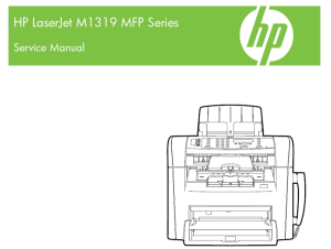 惠普LaserJet M1319MFP英文维修手册