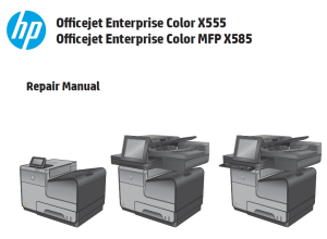 惠普Officejet Pro X555 X585维修手册英文