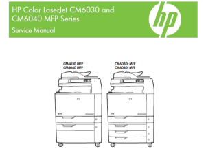 惠普 CM6030 CM6040 6030 6040 彩色激光打印机英文维修手册