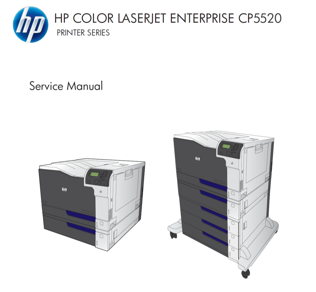 图片[1]-惠普 HP CP5520 CP5525n CP5525dn CP5525xh 彩色激光打印机中英文维修手册+拆机手册