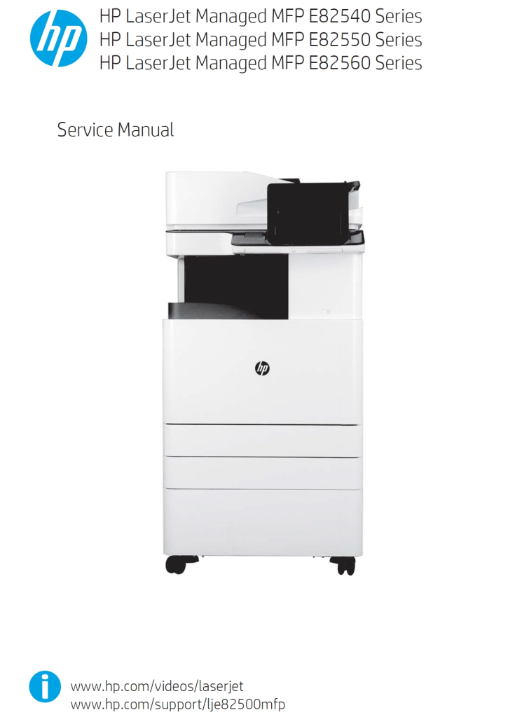 图片[1]-惠普 HP E82540 E82550 E82560 黑白数码复印机中文维修手册