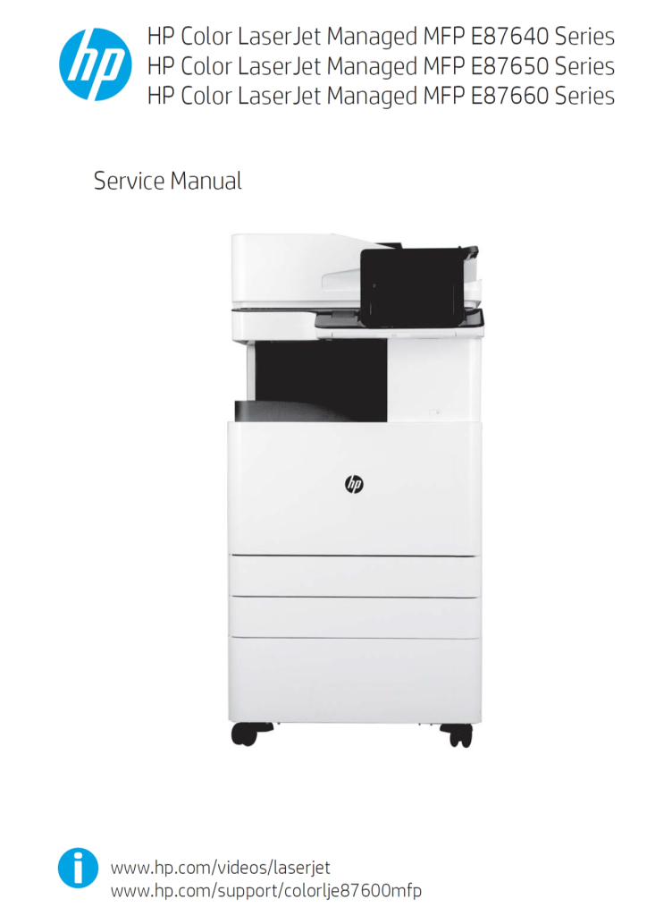 图片[1]-惠普 HP E87640 E87650 E87660 彩色数码复印机中文维修手册