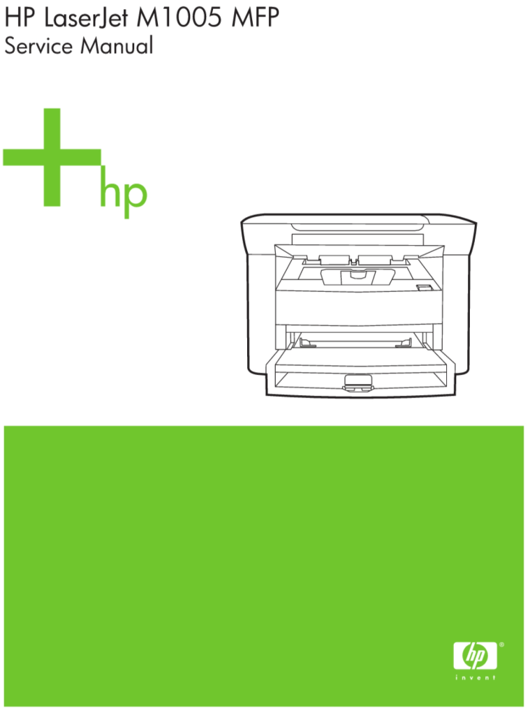 图片[1]-惠普 HP LaserJet M1005 MFP 激光一体机英文维修手册