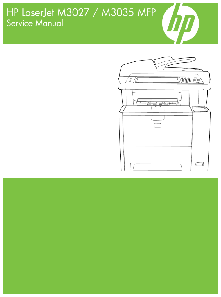 图片[1]-惠普 HP LaserJet M3027 M3035 MFP 激光一体机英文维修手册