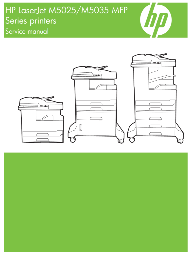 图片[1]-惠普 HP LaserJet M5025 M5035 MFP 一体机英文维修手册