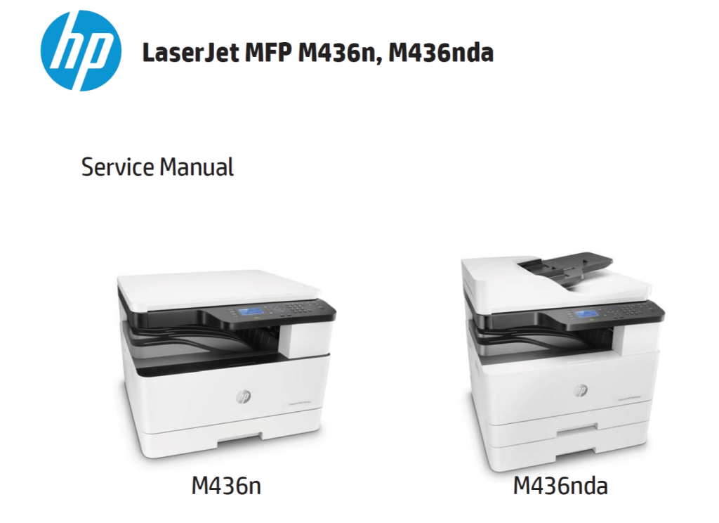 图片[1]-惠普 HP LaserJet MFP M436n M436nda 黑白复印机中英文维修手册+拆机手册