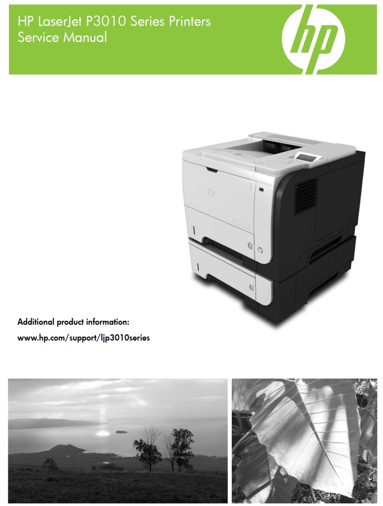 图片[1]-惠普 HP Laserjet P3010 P3015 英文维修手册+拆机手册