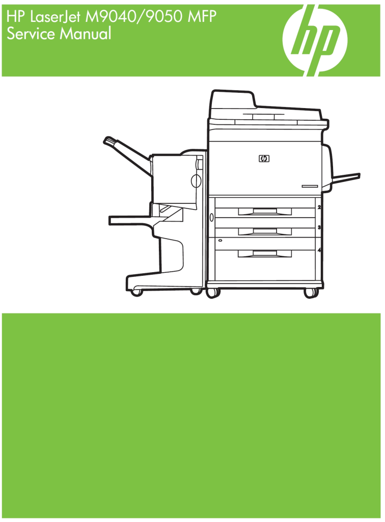 图片[1]-惠普 LaserJet M9040 M9050 MFP 黑白激光一体机英文维修手册