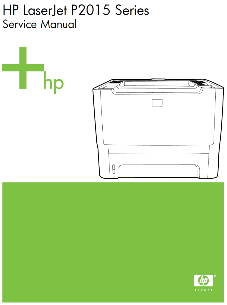 图片[1]-惠普 LaserJet P2015 黑白激光打印机英文维修手册