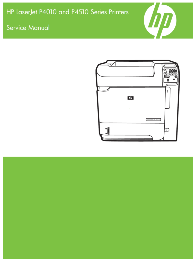 图片[1]-惠普 LaserJet P4010 P4014 P4015 P4515 打印机英文维修手册