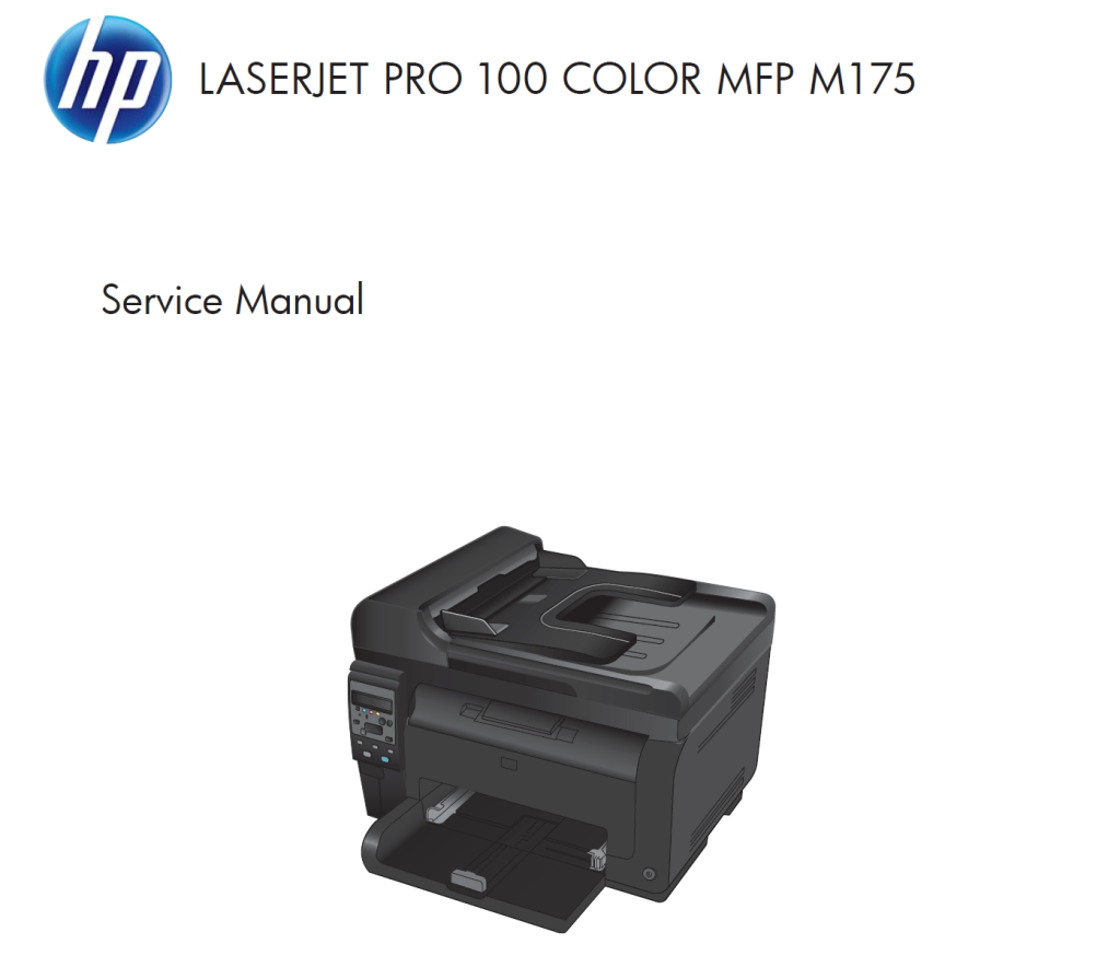 图片[1]-惠普 LASERJET PRO 100 COLOR MFP M175a M175nw 彩色激光打印机中英文维修手册+拆机手册