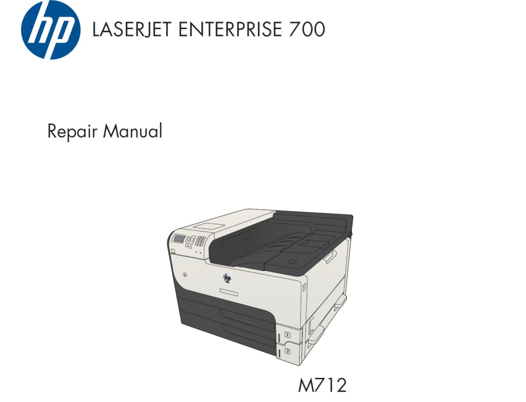 图片[1]-惠普 M712n M712dn M712xh 黑白激光打印机英文维修手册