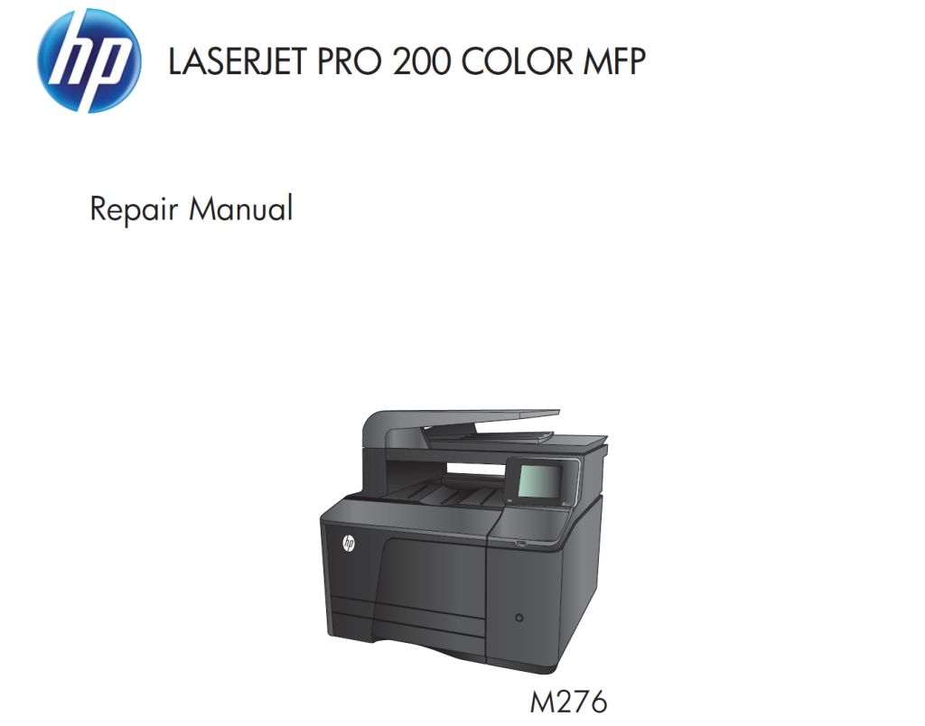 图片[1]-惠普200 color mfp m276n 彩色激光一体机中英文维修手册+拆机手册