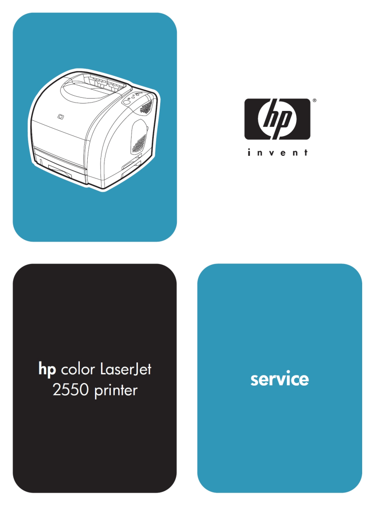 图片[1]-惠普Color Laserjet 2550英文维修手册