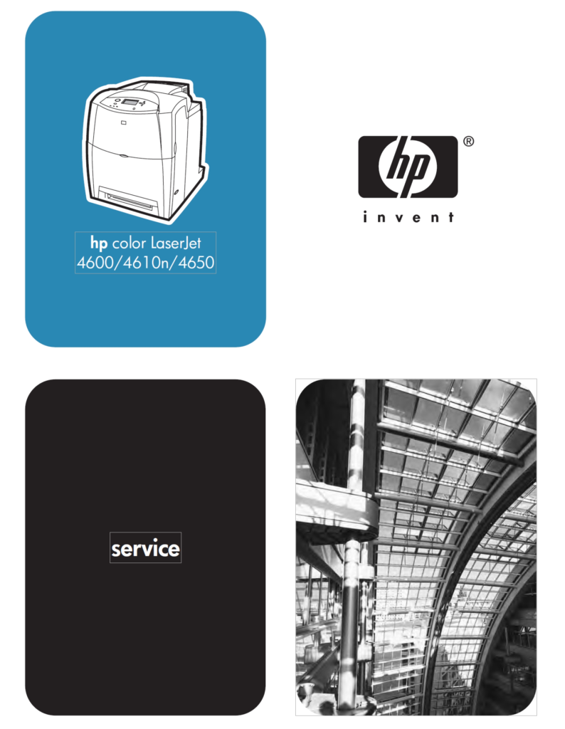 图片[1]-惠普COLOR LASERJET 4600 4610 4650 英文维修手册