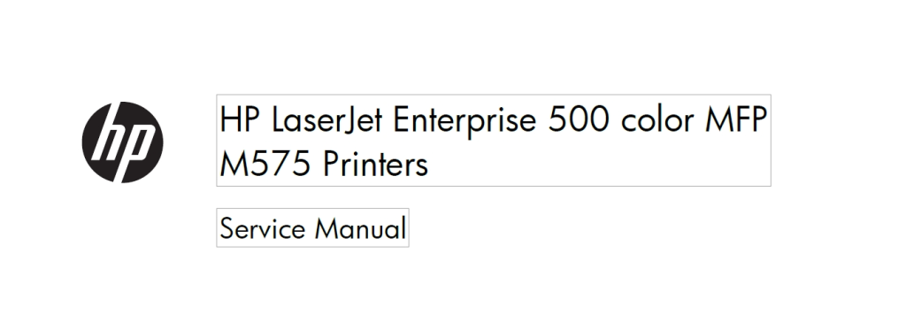 图片[1]-惠普Color LaserJet Enterprise M575英文维修手册