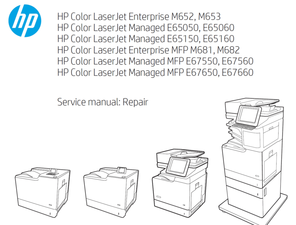 图片[1]-惠普E65050/E65060/E65150/E65160/E67550/E67560/E67650/E67660/M652/M653/M681/M682 英文维修手册+故障排除手册