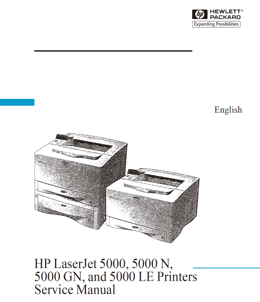 图片[1]-惠普HP LJ5000 维修手册(英文）