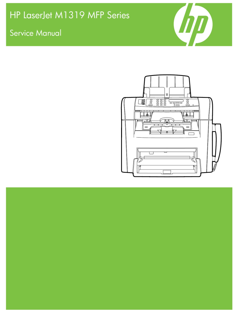 图片[1]-惠普LaserJet M1319MFP英文维修手册