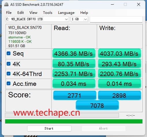 图片[1]-AS SSD 2.0.7316实用固态硬盘基准、性能及读写速率测试软件