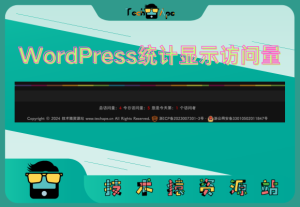 WordPress统计显示全站总访问量/今日总访问量/当前是第几个访客