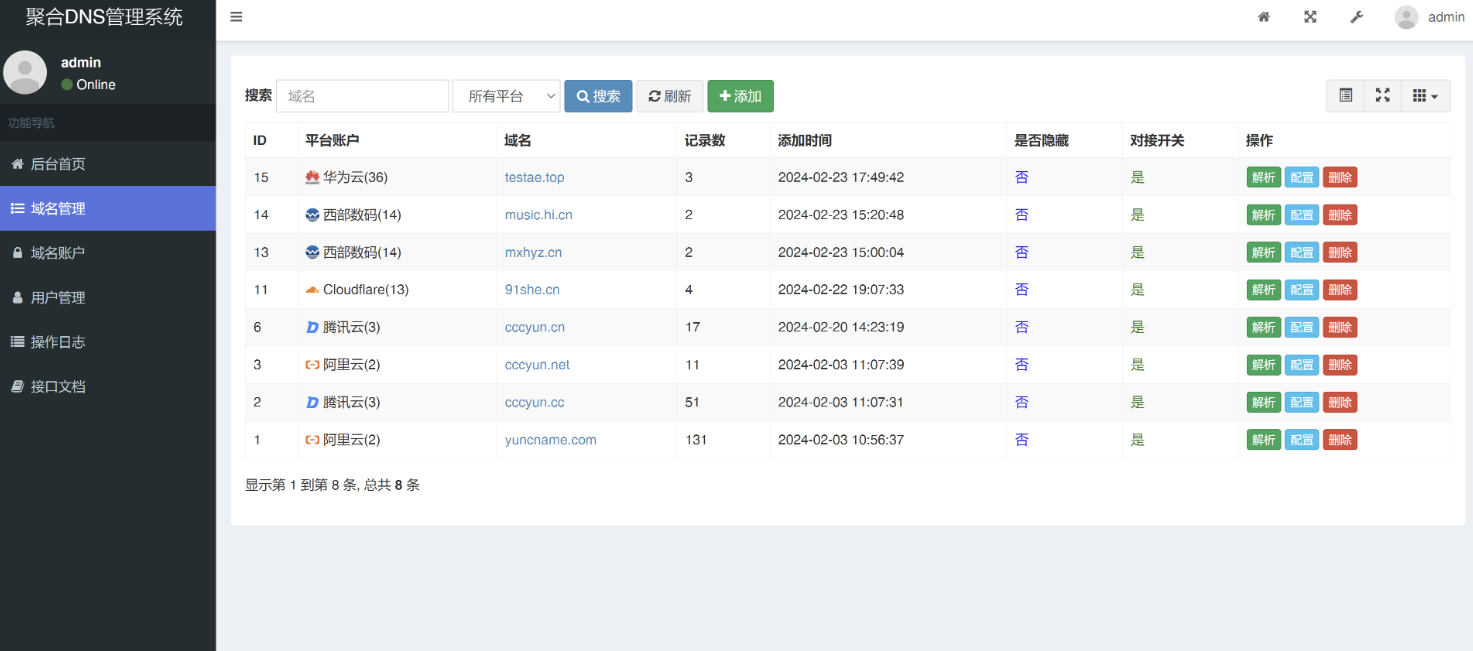 图片[2]-Thinkphp彩虹聚合DNS管理系统v1.0全新发布-开源源码
