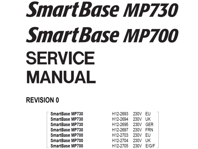 佳能MP700.730维修手册(英文)