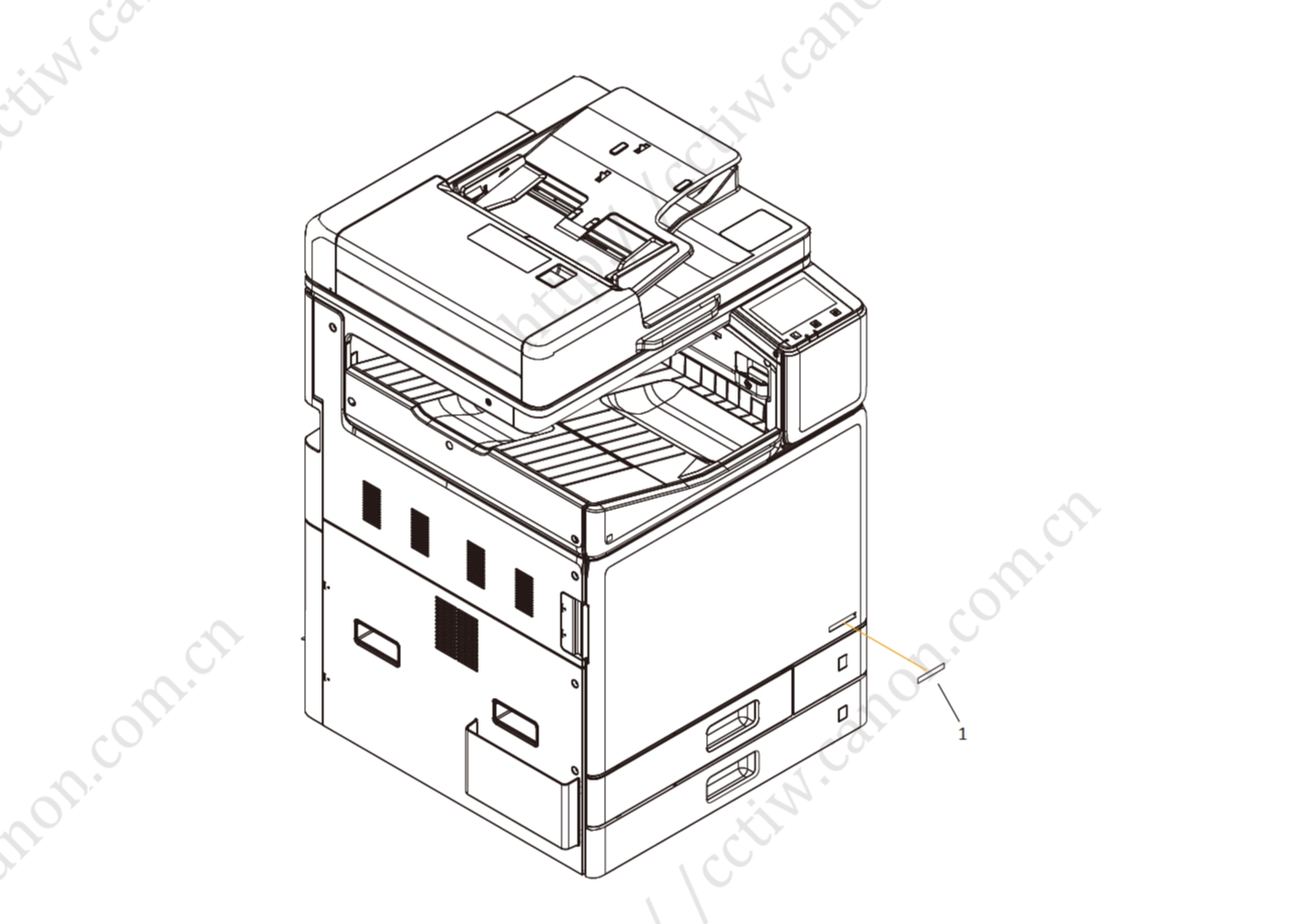 图片[2]-佳能 WG7000系列 WG7840 WG7850 彩色喷墨复印机英文零件手册