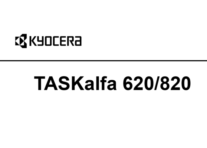 京瓷 TASKalfa 620 820 黑白复印机中文维修手册
