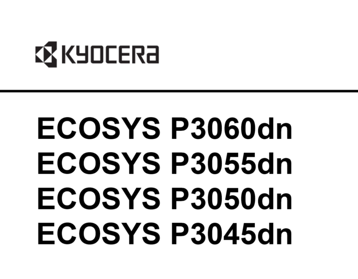 京瓷 P3060dn P3055dn P3050dn P3045dn 黑白激光打印机中文维修手册-技术猿资源站