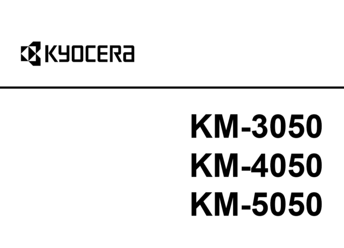 京瓷 KYOCERA KM-3050 KM-4050 KM-5050 黑白复印机中文维修手册