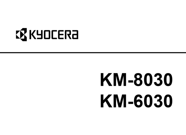 京瓷 KM-8030 KM-6030 8030 6030 黑白复印机中文维修手册-技术猿资源站