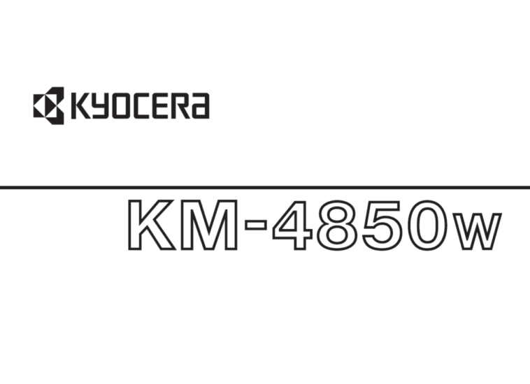 京瓷 KM-4850W 4850 工程复印机中文维修手册-技术猿资源站
