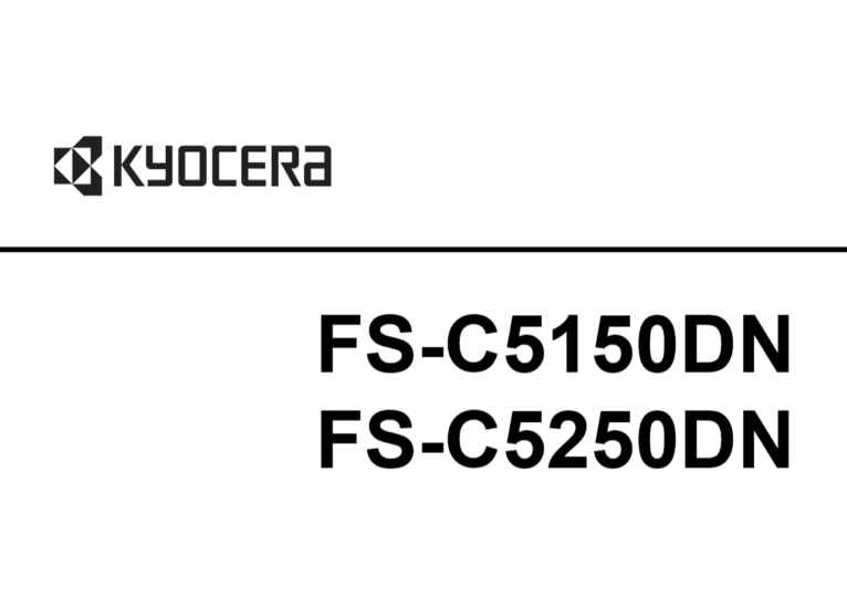 京瓷 FS-C5150DN FS-C5250DN 彩色激光打印机中文维修手册+操作手册-技术猿资源站