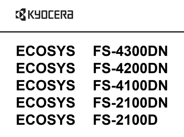 京瓷 FS-4300DN 4200DN 4100DN 2100DN 2100D 打印机中文维修手册-技术猿资源站